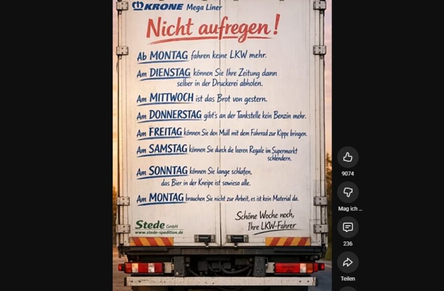 🛑 Was passiert, wenn alle LKW-Fahrer streiken? Ein schockierender Plan!
