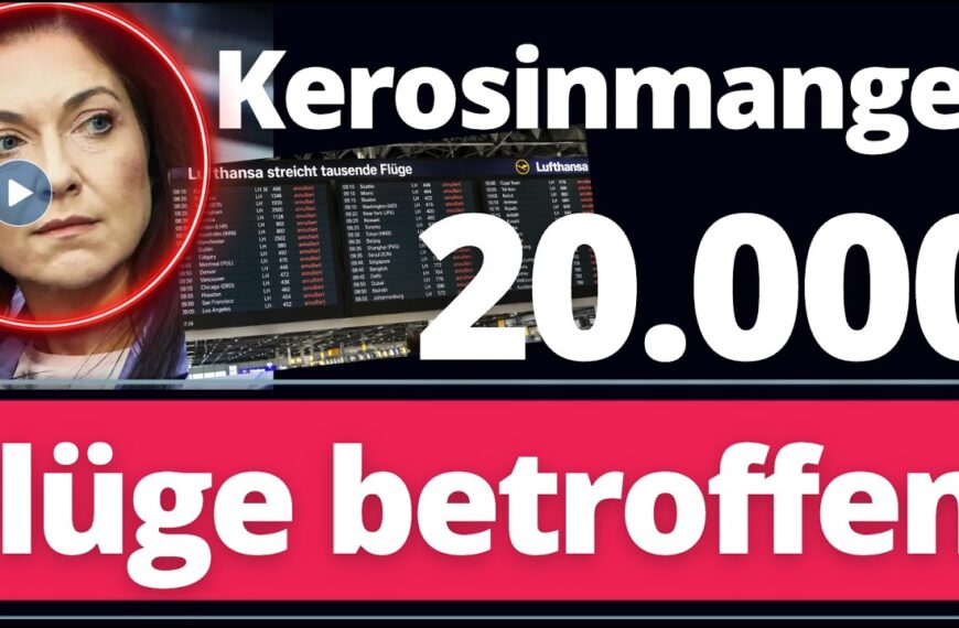 Achtung: Lufthansa streicht 20.000 Flüge! Kerosinmangel Offiziell! Katherina Reiche blamiert!