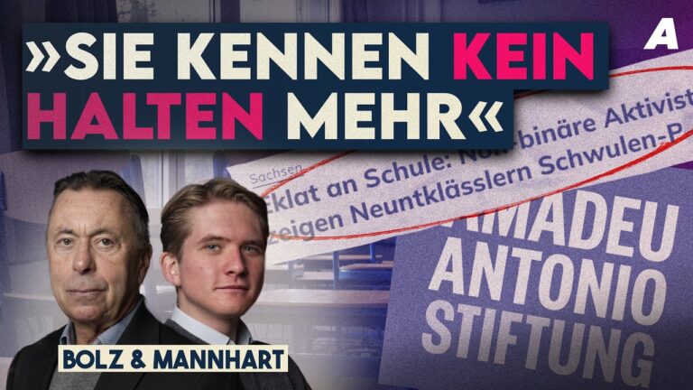 Mehr über den Artikel erfahren Amadeu Antonio-Stiftung Schul-Skandal, Correctiv Affäre und Papst vs. Trump – Bolz & Mannhart