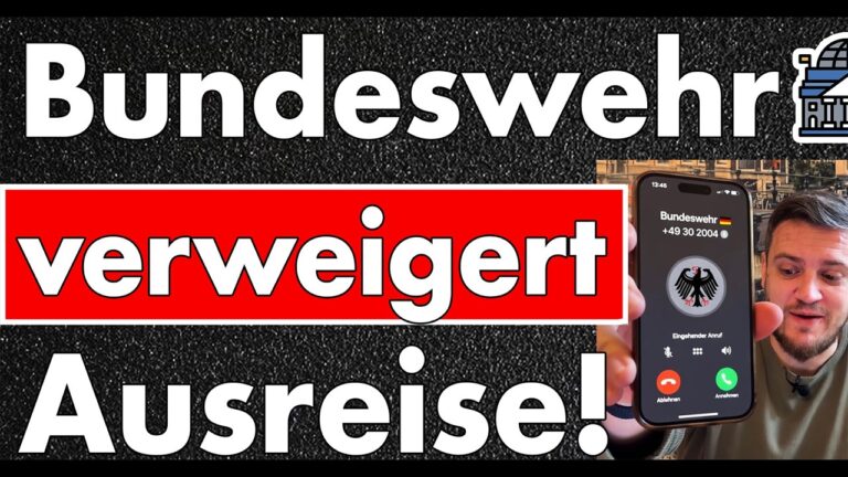 Mehr über den Artikel erfahren Anruf um 8:20 Uhr! Bundeswehr erteilt mir keine Genehmigung zur Ausreise nach §3 Wehrpflichtgesetz!