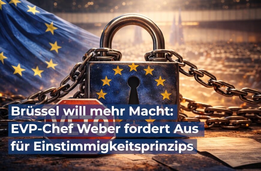Brüssel will mehr Macht: EVP-Chef Weber fordert Aus für Einstimmigkeitsprinzips