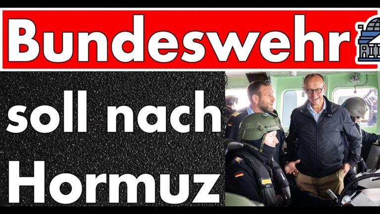 Mehr über den Artikel erfahren Bundeswehr soll Straße von Hormuz sichern! Keine 24h nach fragwürdigem Abkommen jetzt also doch?