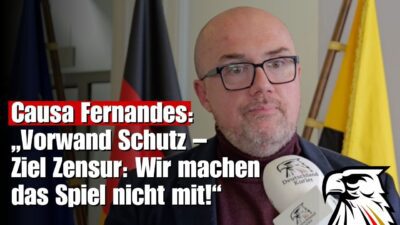 Mehr über den Artikel erfahren Causa Fernandes: „Vorwand Schutz – Ziel Zensur: Wir machen das Spiel nicht mit!“