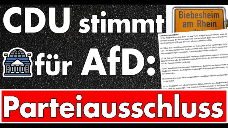 Mehr über den Artikel erfahren CDU stimmt für AfD-Mitglied im Gemeindevorstand: Kreisverband der CDU beantragt Parteiausschluss!