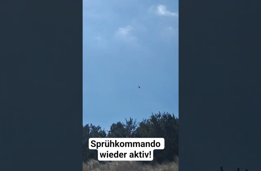 Cemtrail-Sprühkommando wieder aktiv