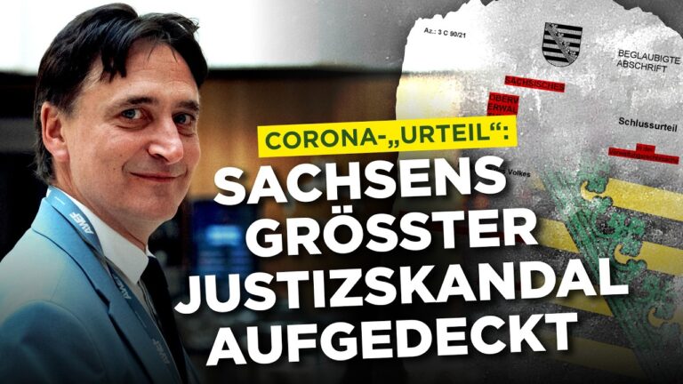 Mehr über den Artikel erfahren Corona-„Urteil“: Sachsens größter Justizskandal aufgedeckt