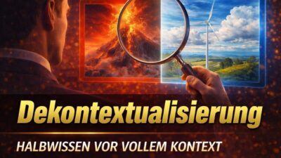 Mehr über den Artikel erfahren Dekontextualisierung – Techniken der Manipulation