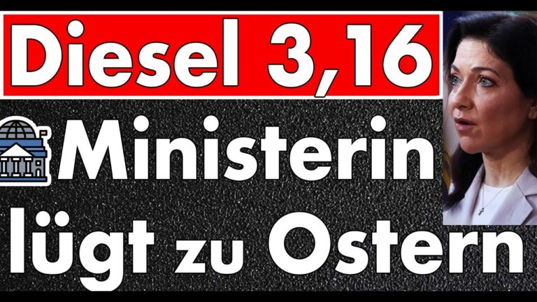 Mehr über den Artikel erfahren Diesel bei 3,16 € & Katherina Reiche lügt an Ostern über das neue Sprit-Gesetz oder Sie glaubt es?