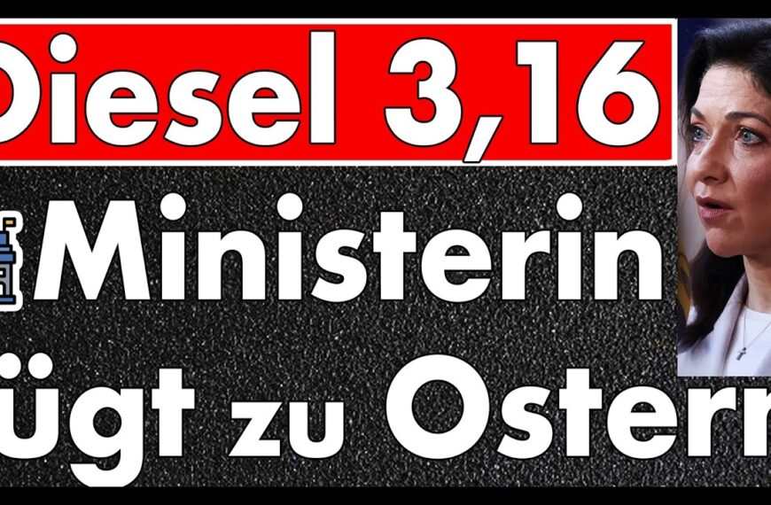 Diesel bei 3,16 € & Katherina Reiche lügt an Ostern über das neue Sprit-Gesetz oder Sie glaubt es?