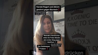 Mehr über den Artikel erfahren ⚖️ JURISTISCHER SIEG GEGEN BIONTECH! Die Kanzlei Rogert & Ulbrich erzwingt vor dem LG Aurich ein Urteil