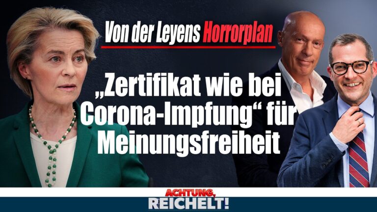 Mehr über den Artikel erfahren EU-Horrorplan! Meinungsfreiheit nur noch mit Zertifikat wie bei Corona!