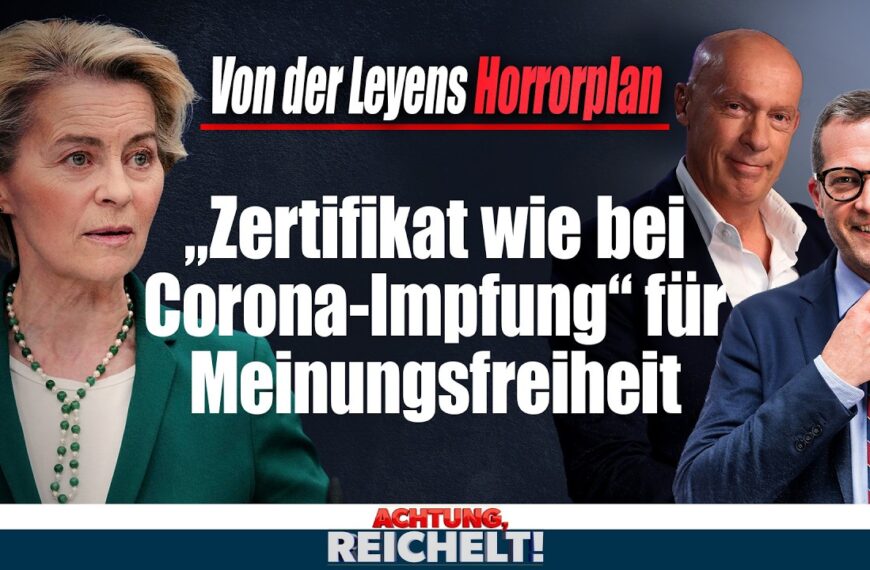 EU-Horrorplan! Meinungsfreiheit nur noch mit Zertifikat wie bei Corona!