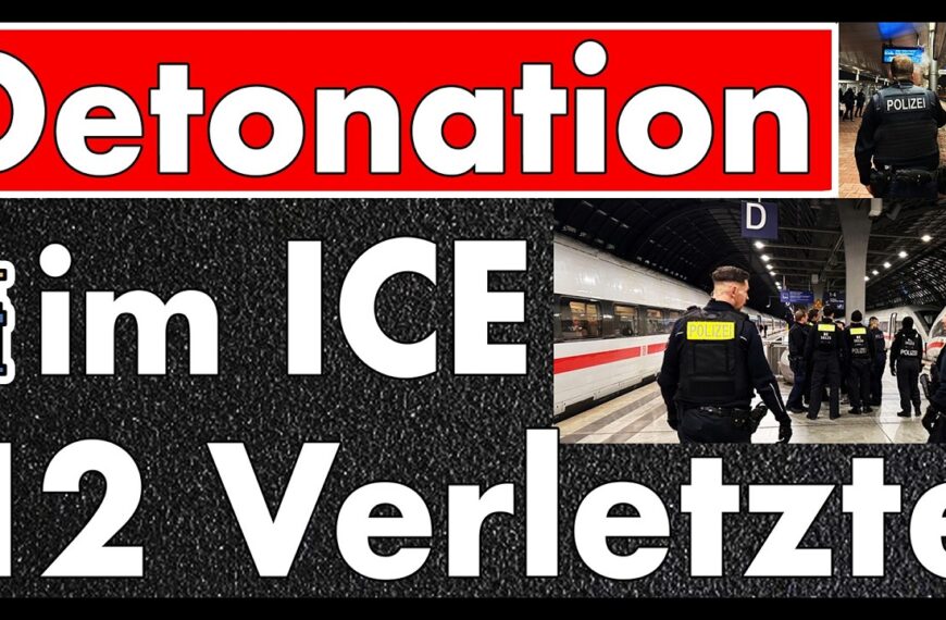 Explosionen & Messer-Drohung im ICE: 20-Jähriger verletzt Fahrgäste – Polizei stürmt Zug!