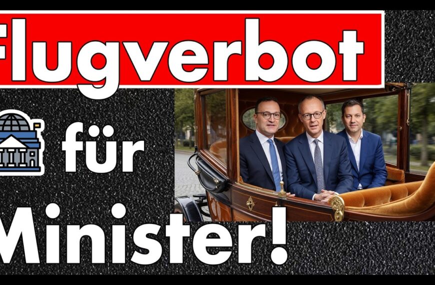 Flugverbot für Minister & kriegsähnliche Wirtschaft! Politiker reagieren klug & zeitnah!