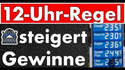 Mehr über den Artikel erfahren Forscher beweisen: 12-Uhr-Regel der Politik sorg für steigende Preise & steigende Gewinne!