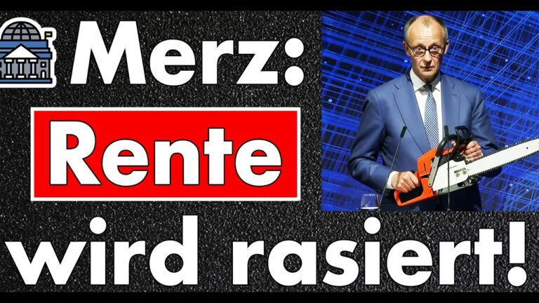 Mehr über den Artikel erfahren Geständnis vor Publikum! Merz wird Rente rasieren, aber Beiträge nicht senken! Das ist Diebstahl!