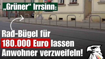 Mehr über den Artikel erfahren „Grüner“ Irrsinn: Rad-Bügel für 180.000 Euro lassen Anwohner verzweifeln!