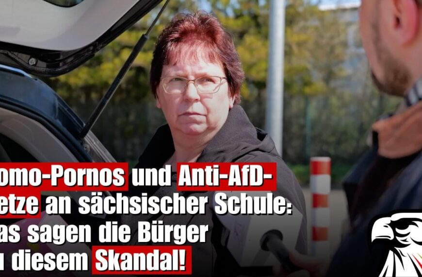 Homo-P0rnos und Anti-AfD-Hetze an sächsischer Schule: Das sagen die Bürger zu diesem Skandal!
