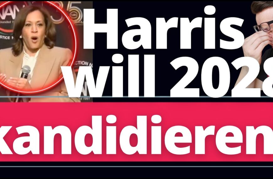 Ich brech weg: Kamala Harris will wieder Präsidentin werden!