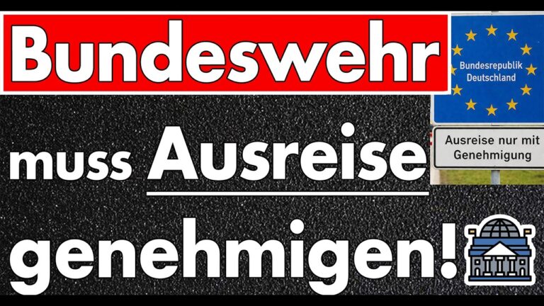 Mehr über den Artikel erfahren Jeder darf rein, Deutsche aber nur mit Genehmigung der Bundeswehr raus? Vorbereitung auf Krieg!