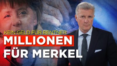 Mehr über den Artikel erfahren Kein Geld für Rentner, aber Millionen für Merkel
