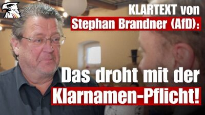 Mehr über den Artikel erfahren KLARTEXT von Stephan Brandner (AfD): Das droht mit der Klarnamen-Pflicht!