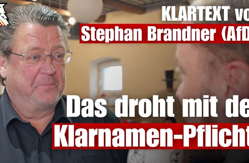 KLARTEXT von Stephan Brandner (AfD): Das droht mit der Klarnamen-Pflicht!
