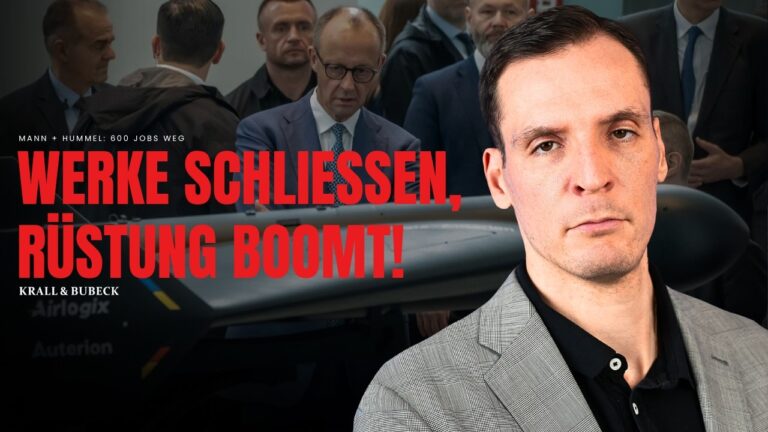 Mehr über den Artikel erfahren Krall & Bubeck: Mann & Hummel schließt, Schaeffler baut Drohnen – Deutschland im freien Fall!