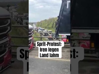 Mehr über den Artikel erfahren Land lahmgelegt! Sprit-Protest in Irland ++ Regierung schickt jetzt Panzer