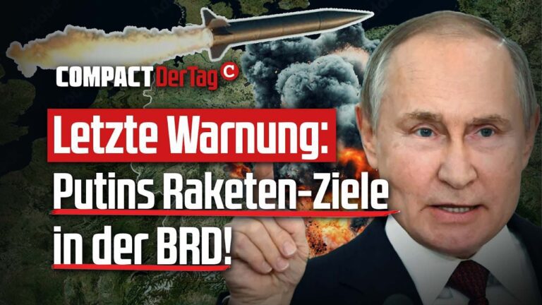 Mehr über den Artikel erfahren Letzte Warnung: Putins Raketen-Ziele in der BRD!💥