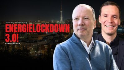 Mehr über den Artikel erfahren Mieten +69%, Prognose HALBIERT, 186 Mrd Schulden – ENERGIELOCKDOWN 3.0 | Krall & Bubeck