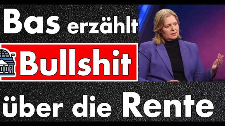 Mehr über den Artikel erfahren Ministerin erzählt Unwahrheiten über die Rente! Sie leugnet ihre eigene Aussage in 60 Sekunden!