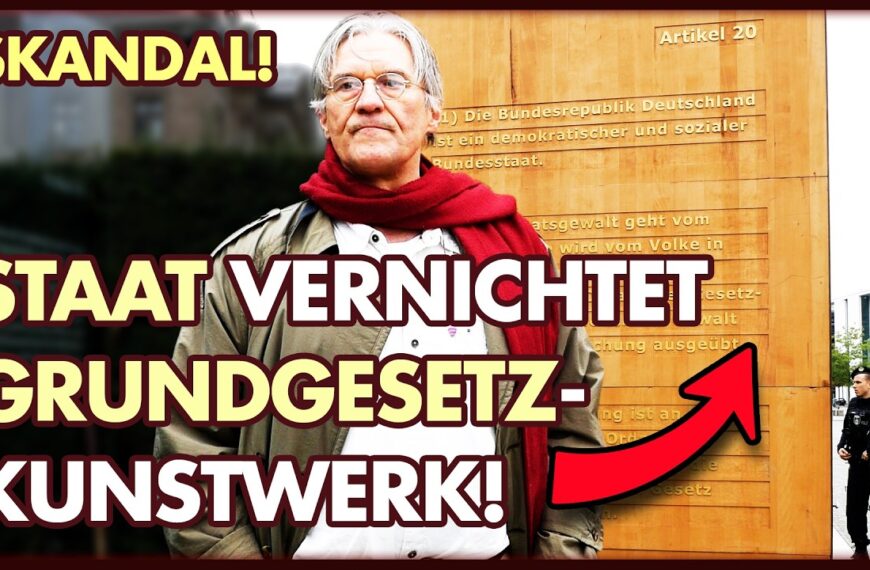 Skandal: Staat vernichtet Grundgesetz-Stele! | Ralph Boes