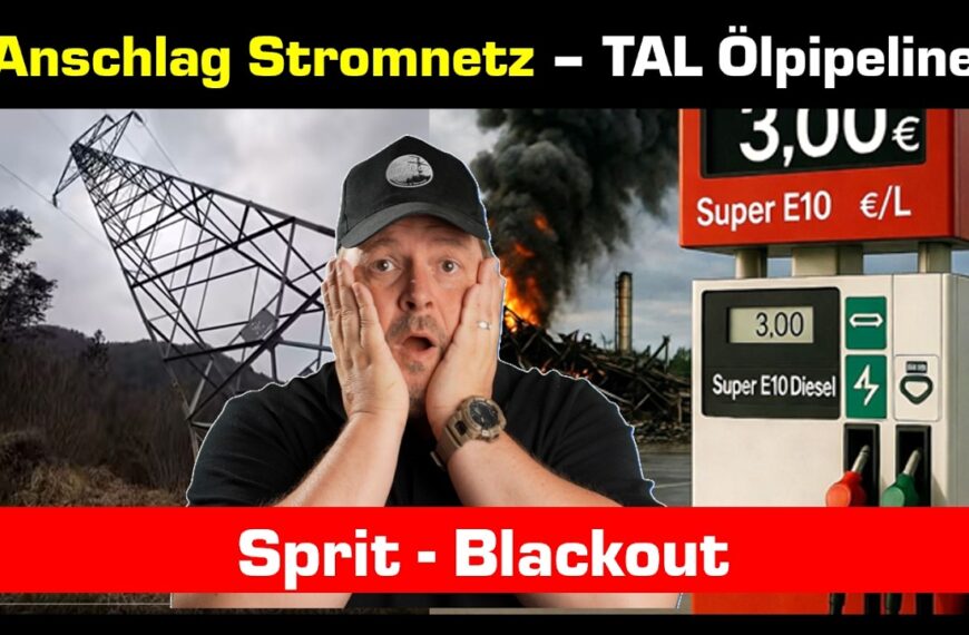 Sonder: Anschlag Stromnetz und Ölpipeline TAL- Sprit Blackout knapp entgangen