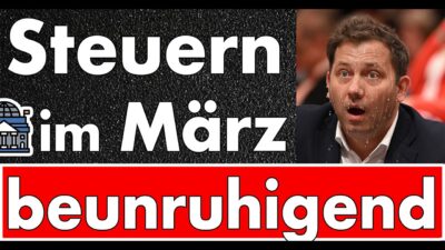 Mehr über den Artikel erfahren Steuereinnahmen im März: Durch Sondervermögen gestiegen ohne wären Sie gesunken! Gewerbe klappt weg!