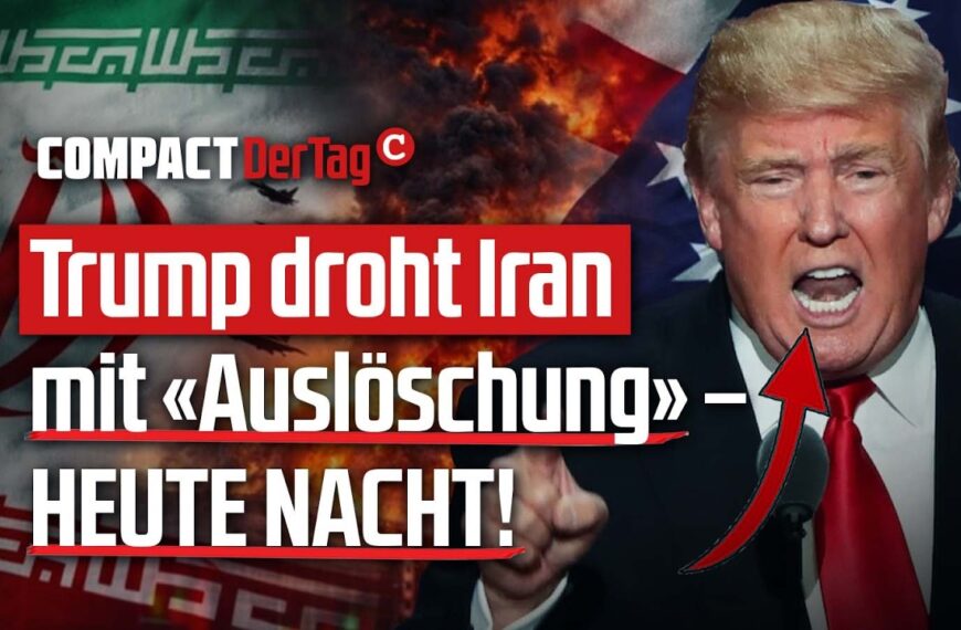 Trump droht Iran mit «Auslöschung» – HEUTE NACHT!💥