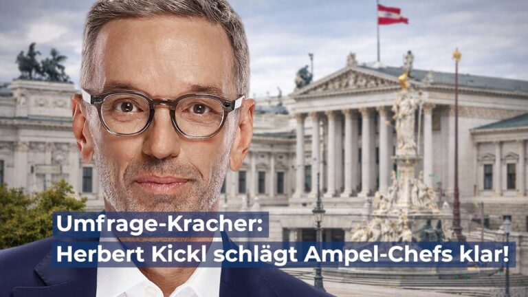 Mehr über den Artikel erfahren Umfrage-Kracher: Herbert Kickl schlägt Ampel-Chefs klar!