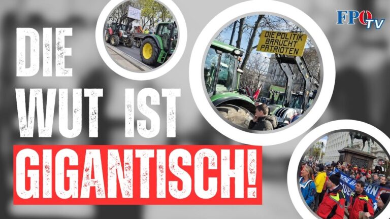 Mehr über den Artikel erfahren Unbedingt anschauen! Bauern auf 180 – Mega-Protest in Wien!🧑‍🌾🚜👩‍🌾