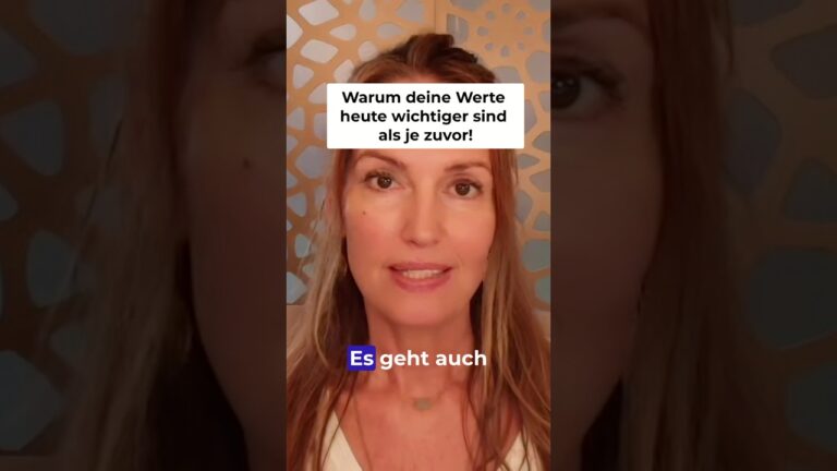 Mehr über den Artikel erfahren Werte & Authentizität: Deine wichtigste Botschaft heute #shorts