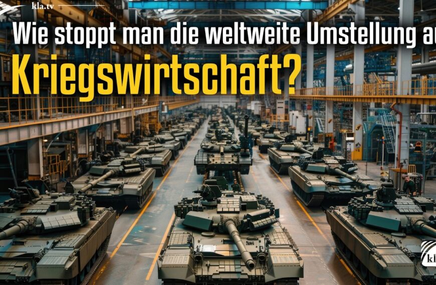 Wie stoppt man die weltweite Umstellung auf Kriegswirtschaft?