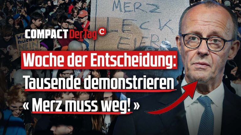 Mehr über den Artikel erfahren Woche der Entscheidung: Tausende demonstrieren «Merz muss weg!»💥