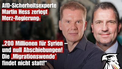 Mehr über den Artikel erfahren „200 Millionen für Syrien – und null Abschiebungen! Die ‚Migrationswende’ findet nicht statt!“