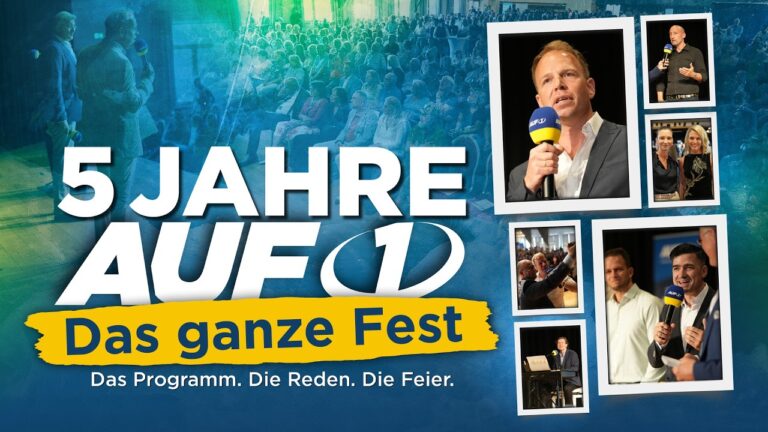 Mehr über den Artikel erfahren 5 Jahre AUF1 – das große Geburtstagsfest!