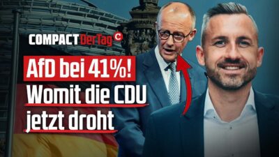 Mehr über den Artikel erfahren AfD bei 41%! Womit die CDU jetzt droht💥