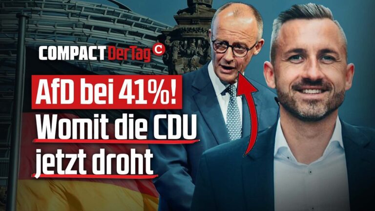 Mehr über den Artikel erfahren AfD bei 41%! Womit die CDU jetzt droht💥