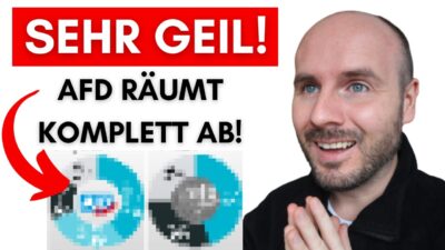 Mehr über den Artikel erfahren AfD mit sensationellen Ergebnissen + Heftige Umfrage zur Brandmauer, Koalition und AfD-Verbot