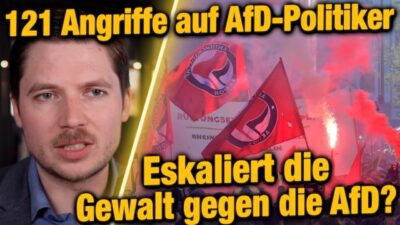 Mehr über den Artikel erfahren AfD-Politiker am häufgisten Opfer von GEWALT! 121 Delikte im Jahe 2025 – EXKLUSIV