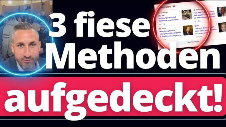 Mehr über den Artikel erfahren Aufgepasst: Mit diesen 3 Methoden wollen sie den AfD Sieg verhindern!