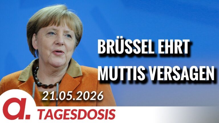 Mehr über den Artikel erfahren Brüssel ehrt Muttis Versagen | Von Janine Beicht | Apolut