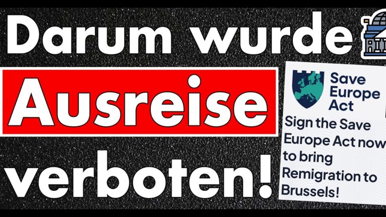 Mehr über den Artikel erfahren Darum wurden Deutsche an der Ausreise gehindert! Save Europe Act ist gestartet!